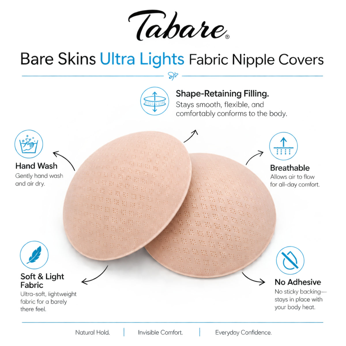 Ultra Light™ Fabric Nipple Covers
