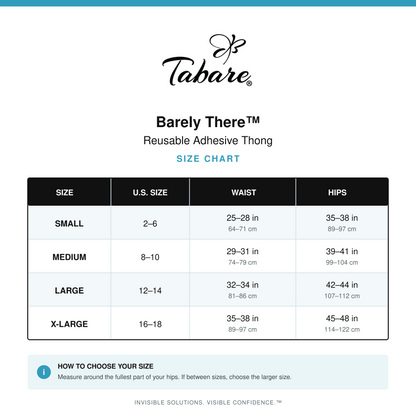 Barely There™ Reusable Adhesive Thong