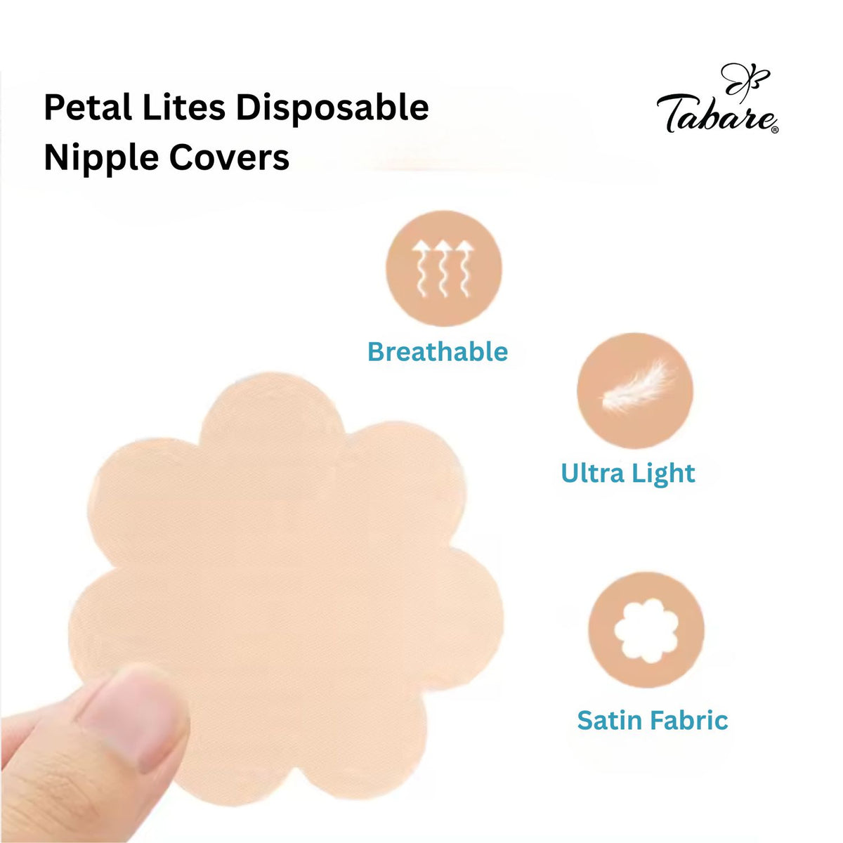 Petal Lites Disposable Satin Nipple Covers